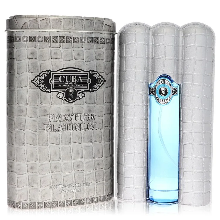 Cuba Prestige Platinum Cologne by Fragluxe 3 oz EDT Spray for Men