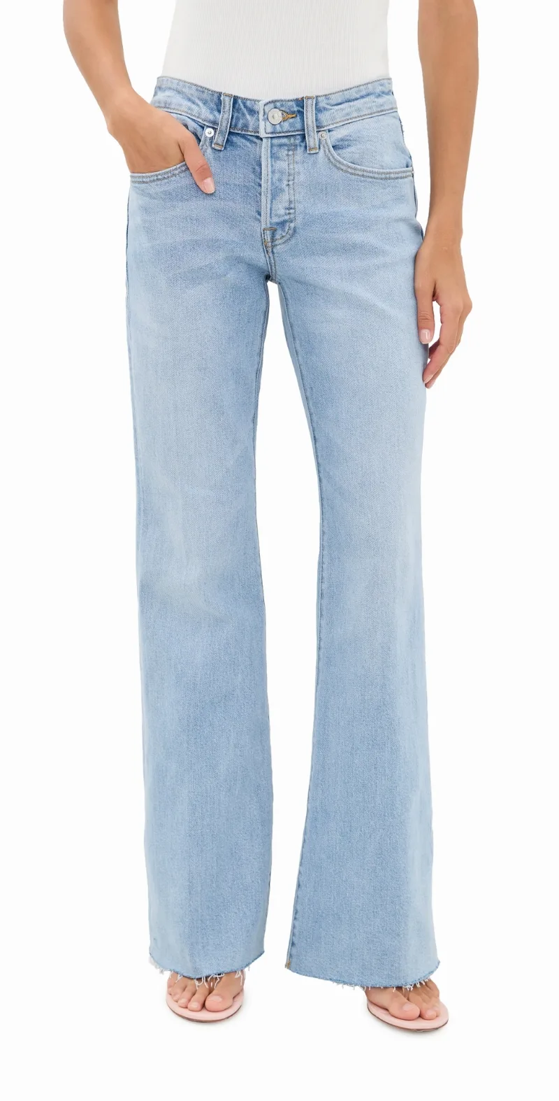 Good American Vintage Low Relaxed Flare Jeans Indigo1288 2