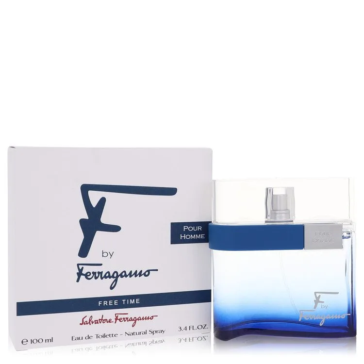 F Free Time Cologne by Salvatore Ferragamo 3.4 oz EDT Spray for Men