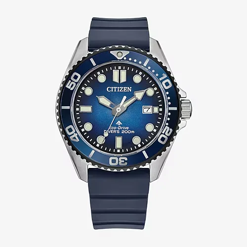 Citizen Dive 3 Mens Blue Strap Watch Bn0267-04l, One Size, Blue