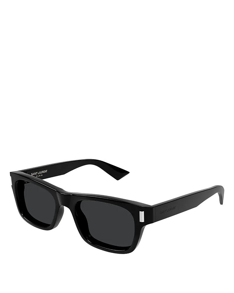 Saint Laurent Rectangular Sunglasses, 53mm