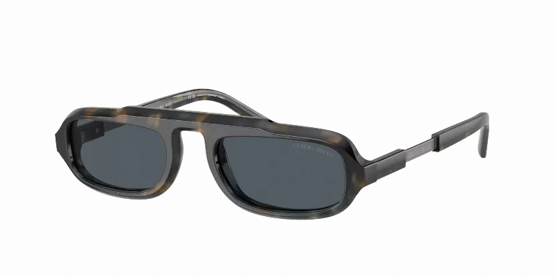 GIORGIO ARMANI Man Sunglasses AR8203  -  Frame color: Blue Havana, Lens color: Dark Grey