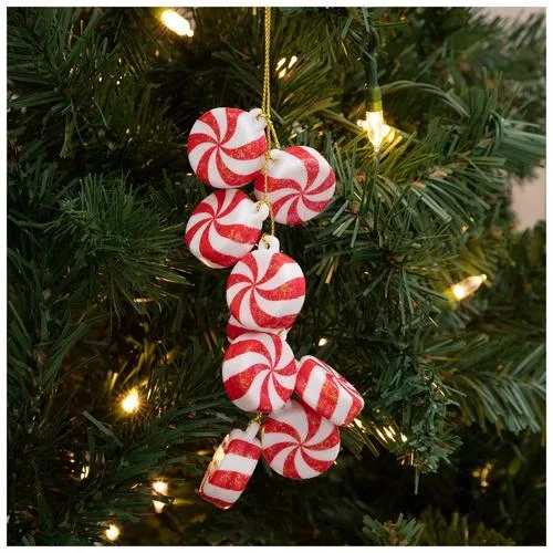 Peppermint Cluster Ornament