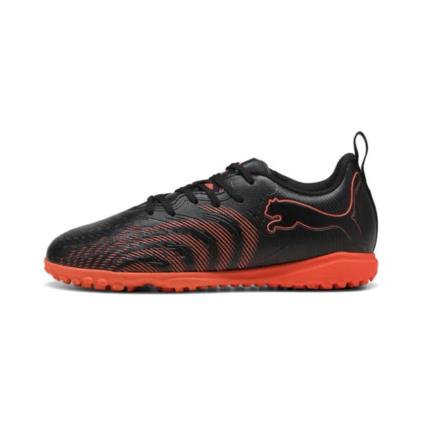 Tacos de Fútbol PUMA Future 9 Play Tt para Adolescentes en Talle 22.5 Negro/glowing Red/strong Gris
