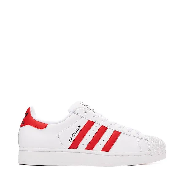 adidas Superstar II Athletic Shoe - White / Better Scarlet / Core Black