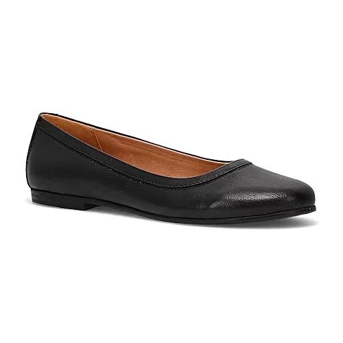 Frye and Co. Rivka Womens Round Closed Toe Ballet Flats, 6 1/2 Medium, Black
