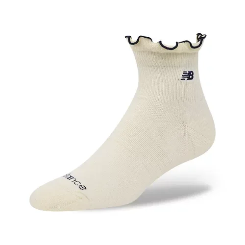 New Balance Unisex Active Premium Ruffle Socks 1 Pair - Blue/White (Size XL)
