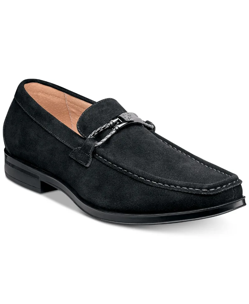 Stacy Adams Men's Neville Moc-Toe Slip-On Loafers - Black