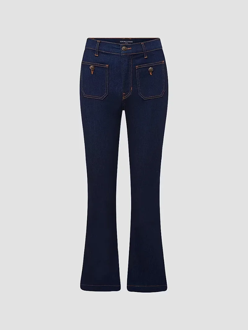 Women's Carson Flared Patch Pocket Jeans - Oxford - Size 25