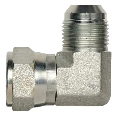 Pipe Elbow,Carbon Steel,7/16-20,JIC,PK2