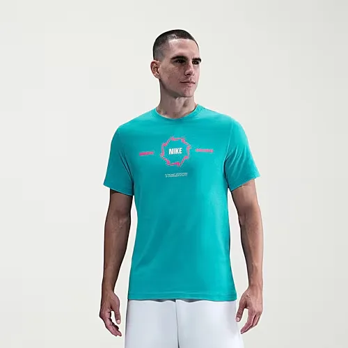 Nike Mens Crew Neck Short Sleeve Regular Fit Graphic T-Shirt, Xx-large, Green