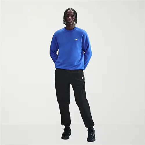 Nike Mens Cuffed Mid Rise Relaxed Fit Active Cargo Pant, Large, Black