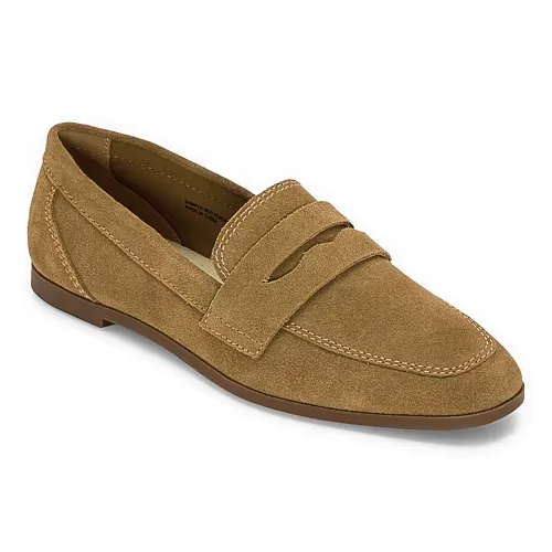 Liz Claiborne Inca Womens Suede Loafers, 6 Medium, Brown