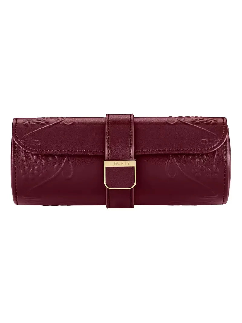 Wolf Liberty Triple Watch Roll - Burgundy