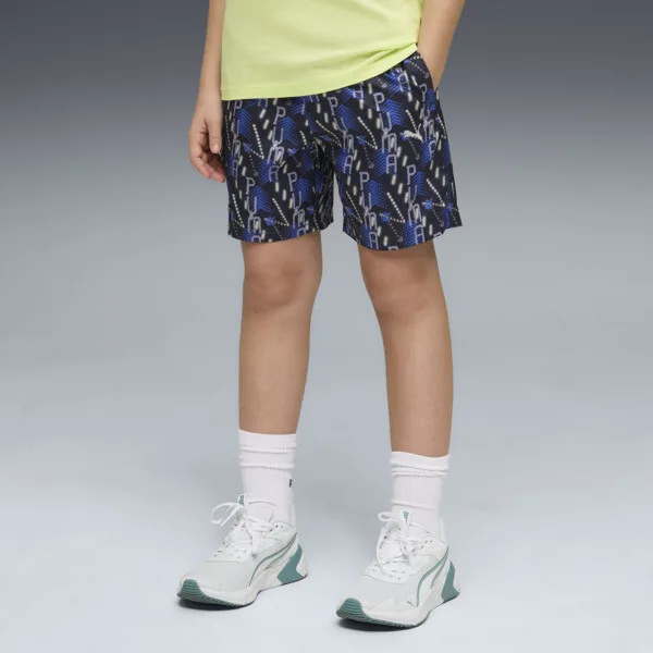 Shorts PUMA Estampados Essentials Training para Adolescentes en Talle 11-12Y New Navy