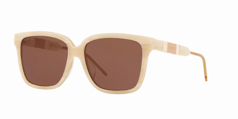 GUCCI Woman Sunglasses GG0599SA  -  Frame color: Black, Lens color: Brown