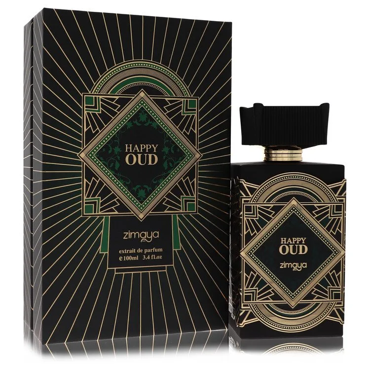 Afnan Zimaya Happy Oud Pure Perfume 3.4 oz Extrait De Parfum Spray (Unisex) for Men