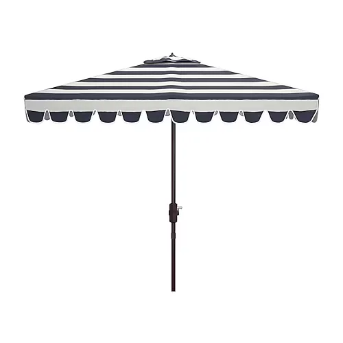 Safavieh Vienna Patio Collection Patio Umbrella, One Size, Blue