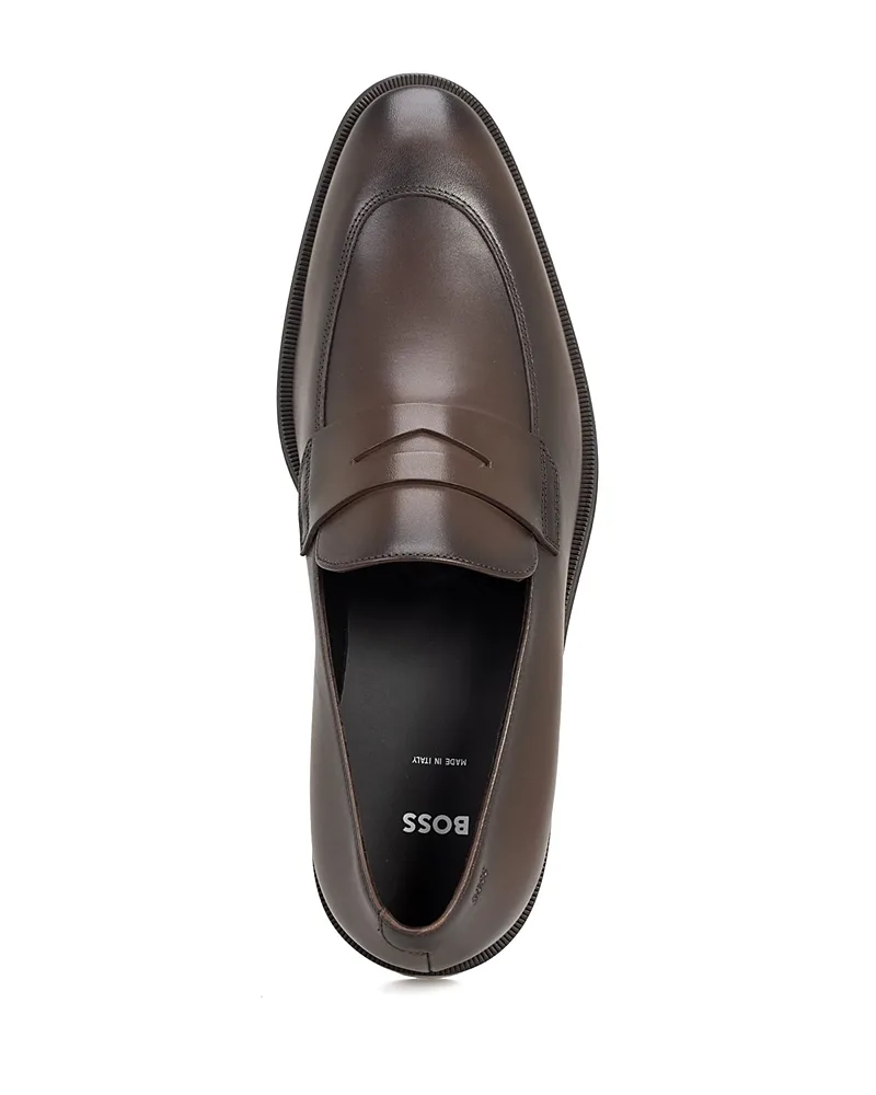 Boss Men's Derrek Apron Toe Penny Loafers