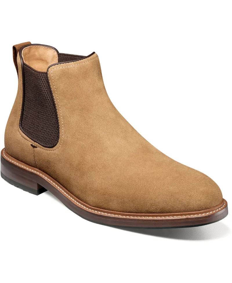Florsheim Men's Anthem Plain Toe Chelsea Boots - Mocha