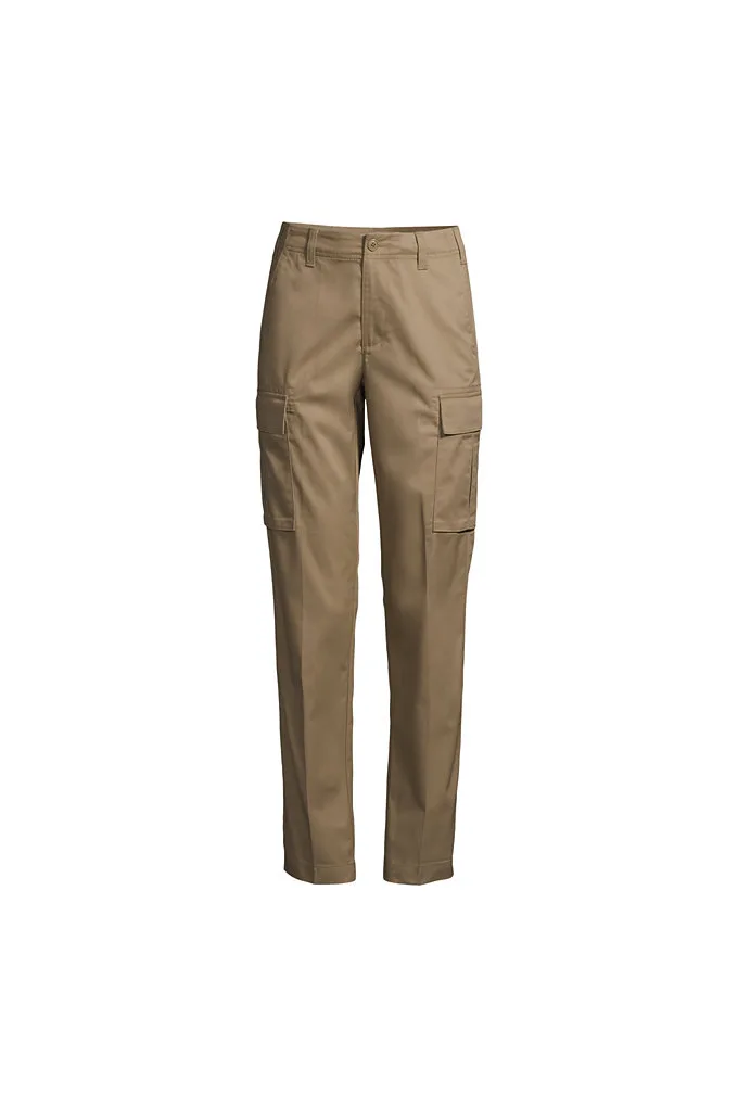 Women's Cargo Pants - Lands' End - Tan - 12