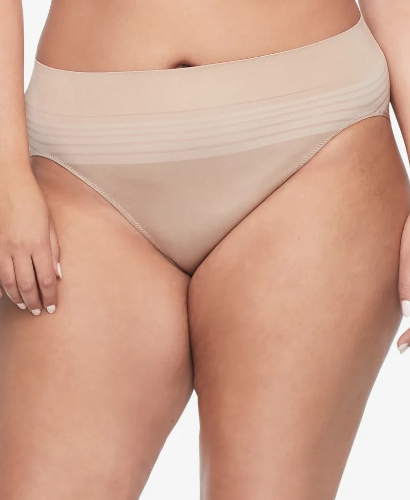 Warners No Pinching, No Problems Dig-Free Comfort Waist Smooth and Seamless Hi-Cut RT5501P - Toasted Almond