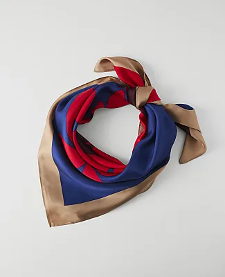 Ann Taylor Floral Silk Scarf