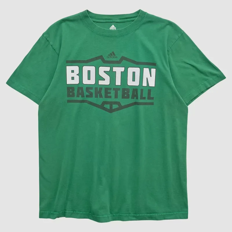 Boston Celtics Adidas 2010s T-shirt - Green - L by Fanatics Real Vintage