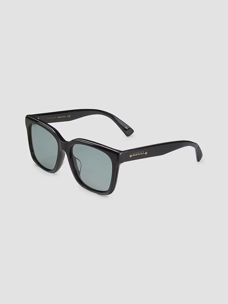 Gucci Men's Gucci Symbols 56MM Square Sunglasses - Black