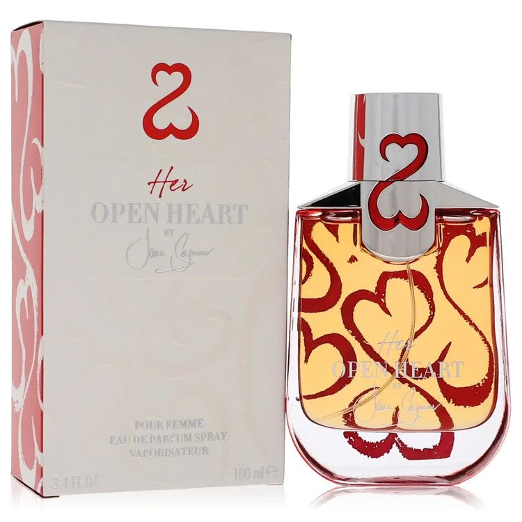 Her Open Heart Perfume 3.4 oz EDP Spray with Free Jewelry Roll for Women