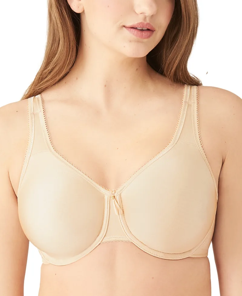 Wacoal Women's Basic Beauty Full-Figure Underwire Bra 855192, Up To H Cup - Sand (Nude 5)