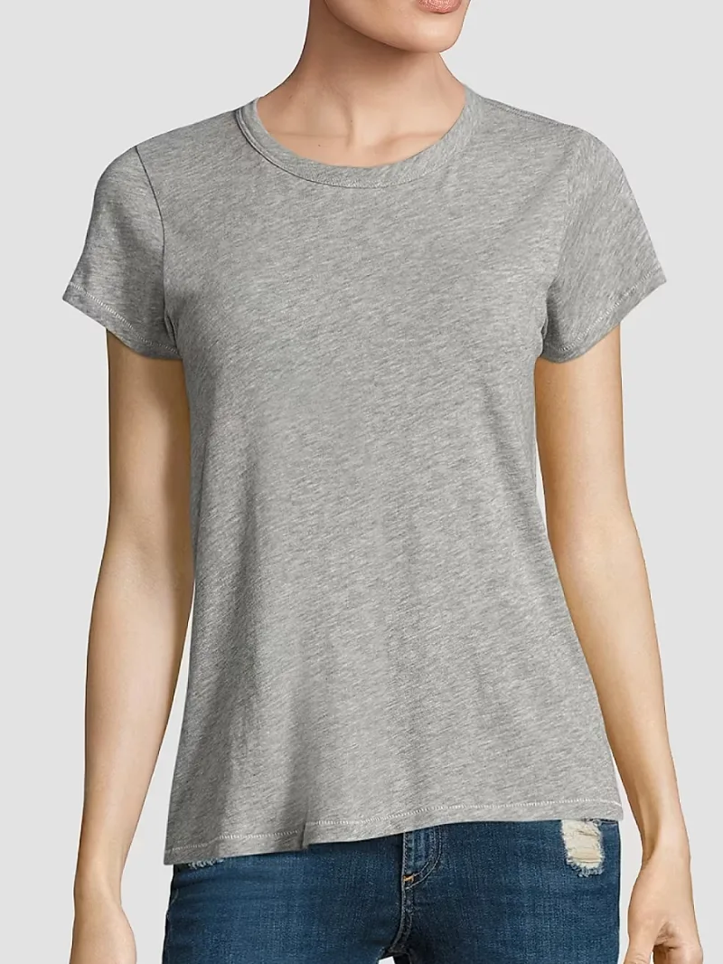 rag & bone Women's The Slub Tee - Heather Grey - Size XXS