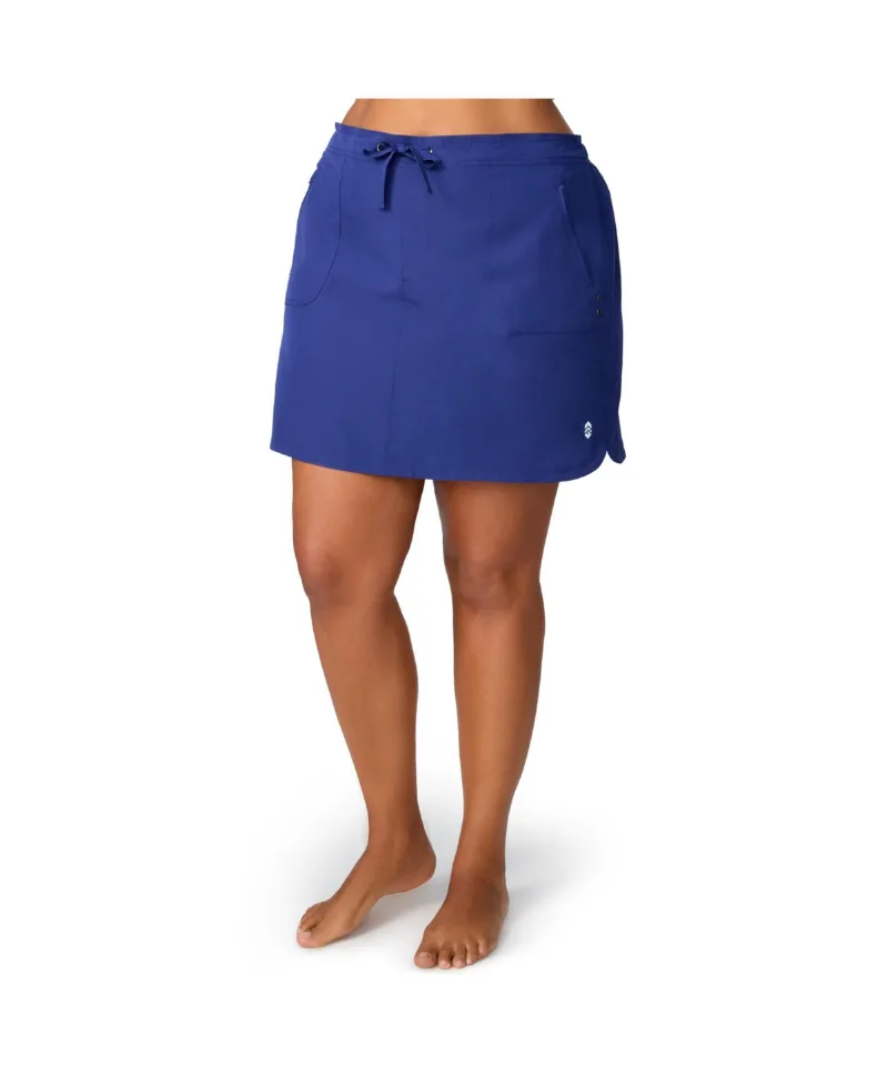 Free Country Plus Size Beach and Beyond Skort - Marine