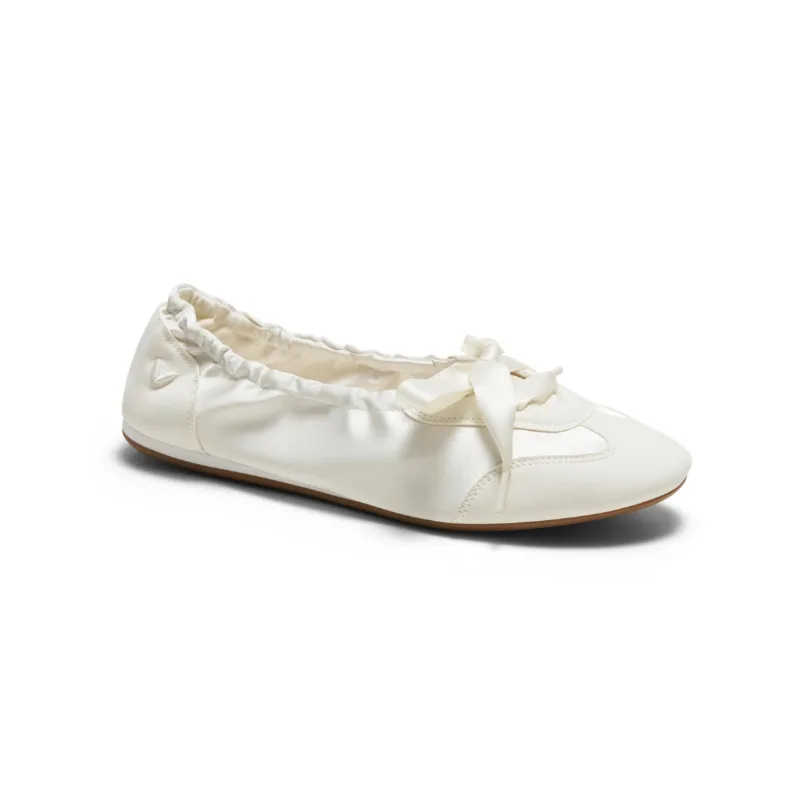 Vivaia Women's Yanka Round-Toe Satin Sneakerina - Light gold