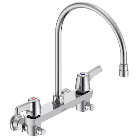 Commercial 28C3 / 28C4 / 28C6 Wallmount Sink Faucet In Chrome