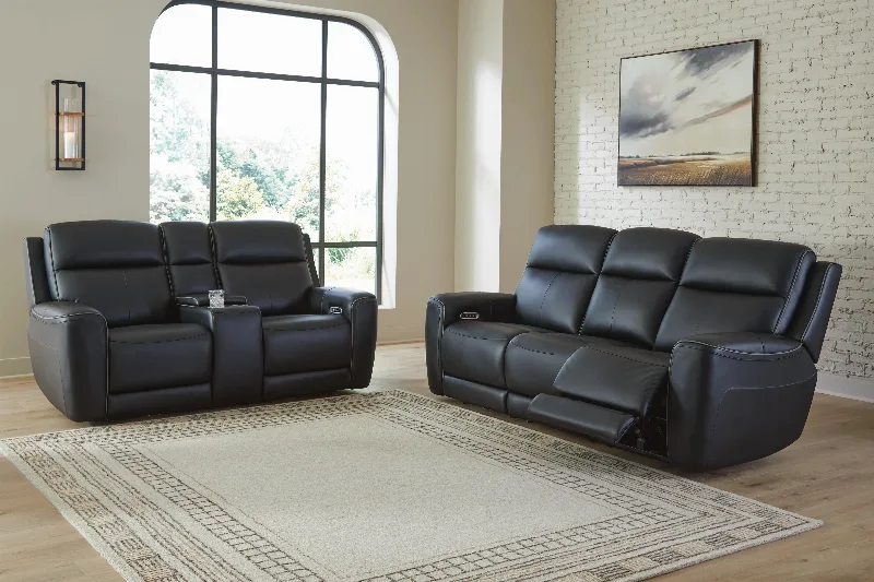Ashley 5Z-Relaxation Sofa and Loveseat, Onyx
