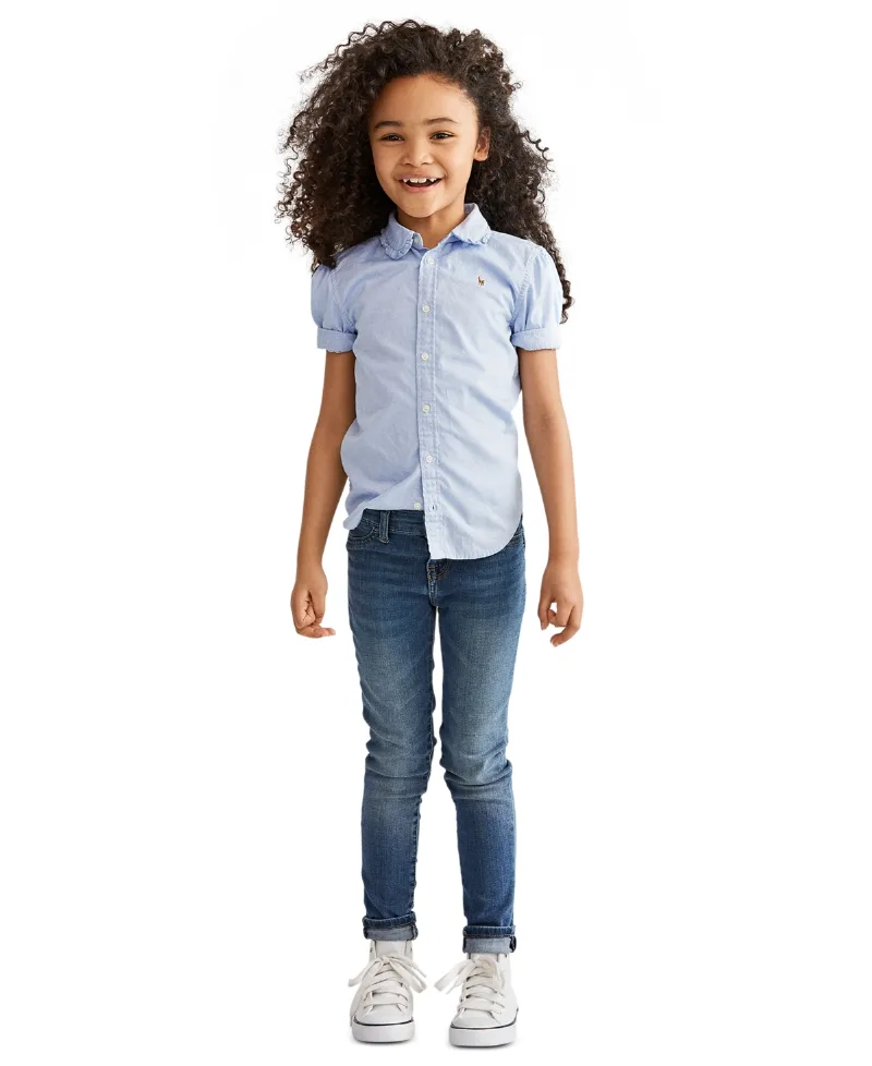 Polo Ralph Lauren Toddler and Little Girls Aubrie Denim Leggings - Lucinda Wash