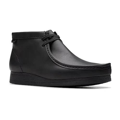 Clarks Mens Wallaston Flat Heel Chukka Boots, 12 Medium, Black