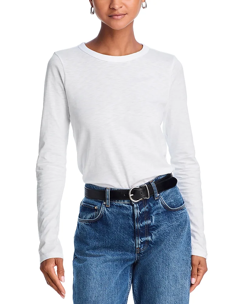 rag & bone Long-Sleeve Crewneck Tee