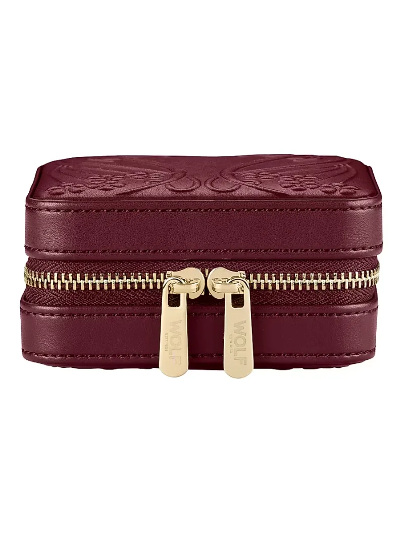 Wolf Liberty Medium Zip Case - Burgundy