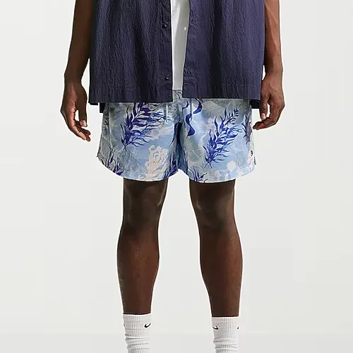 Nike Flow Mens 6" Mid Rise Workout Shorts, Medium, Blue