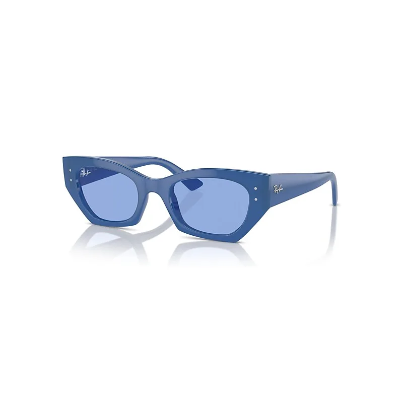 Ray-Ban Zena Bio-based Limited Sunglasses Electric Blue Frame Blue Lenses 49-22
