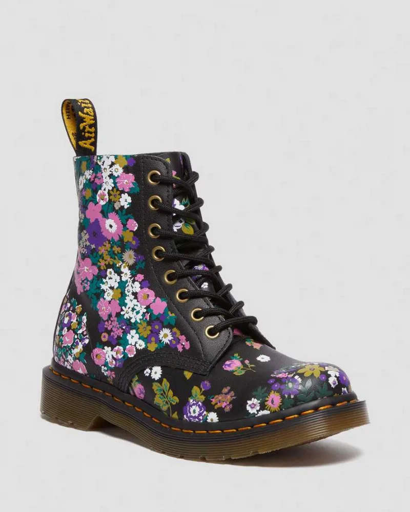 1460 Women's Vintage Floral Leather Lace Up Boots