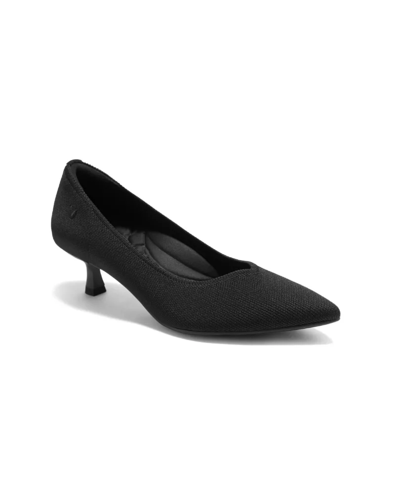 Vivaia Women's Scarlett Pointed-Toe Kitten Heels - Black