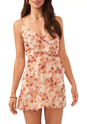 1.State Women's Sleeveless V-Neck Romper, XSmall