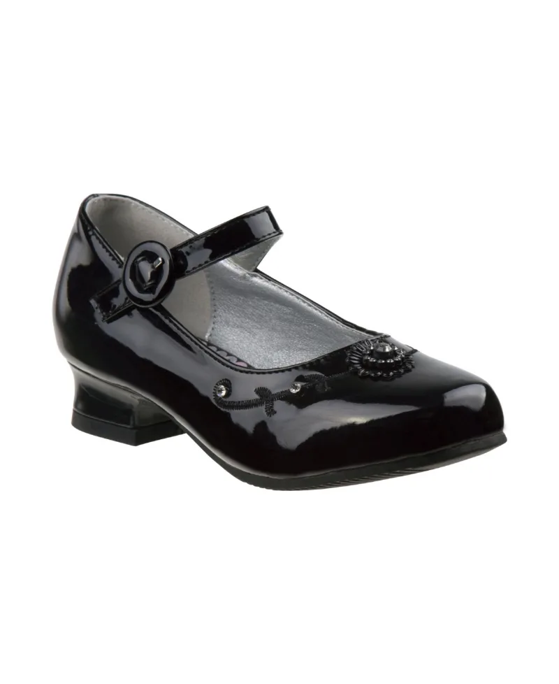 Josmo Little Girls Dress Shoes - Black patent