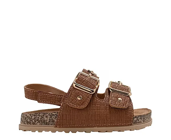 Bebe Girls Little-Big Kid Footbed Sandal