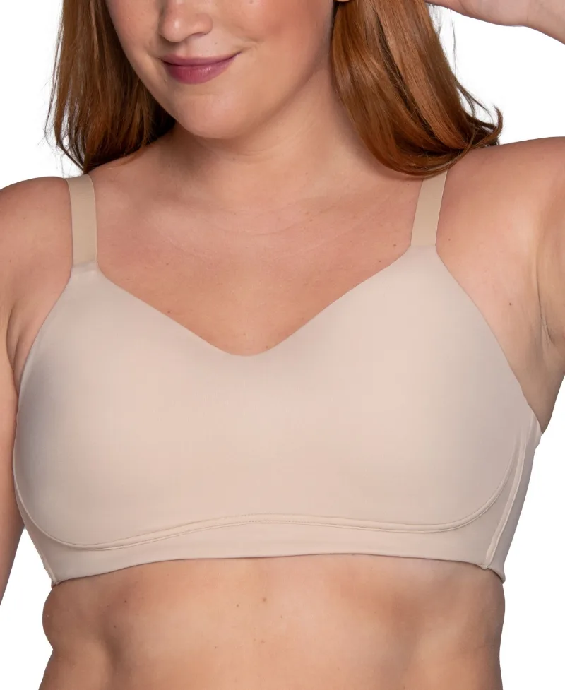 Vanity Fair Women's Beauty Back Simple Sizing Wireless Bra 72118 - Damask Neutral