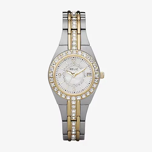 Relic By Fossil Relic Womens Two Tone Bracelet Watch Zr11775, One Size