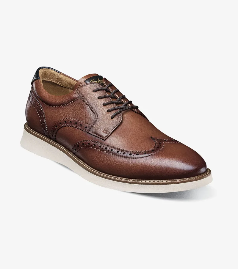 Florsheim Shoes Launch Wingtip Oxford Cognac Multi Size 7